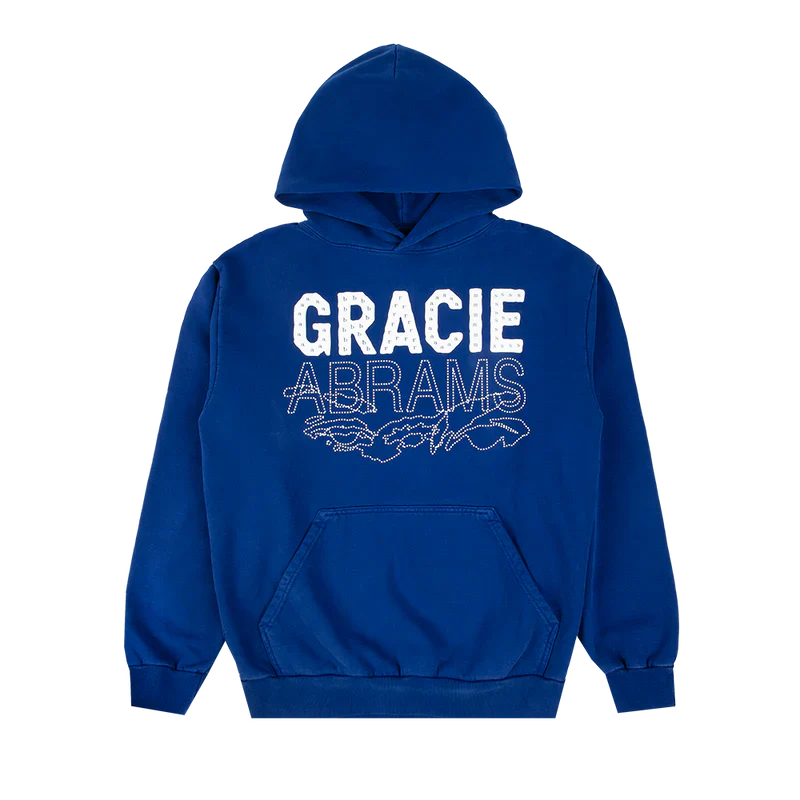 Gracie Abrams Letter Repeat Navy Unisex Hoodie - Image 3