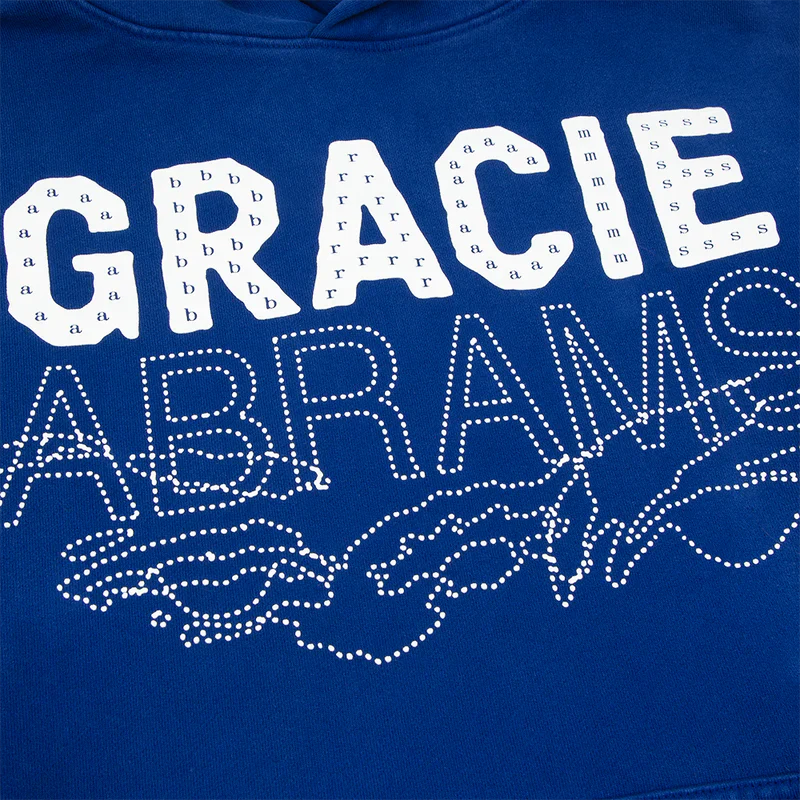 Gracie Abrams Letter Repeat Navy Unisex Hoodie - Image 4